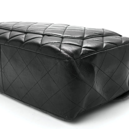 Chanel Lambskin Quilted Jumbo Single Flap Black 11 of 13