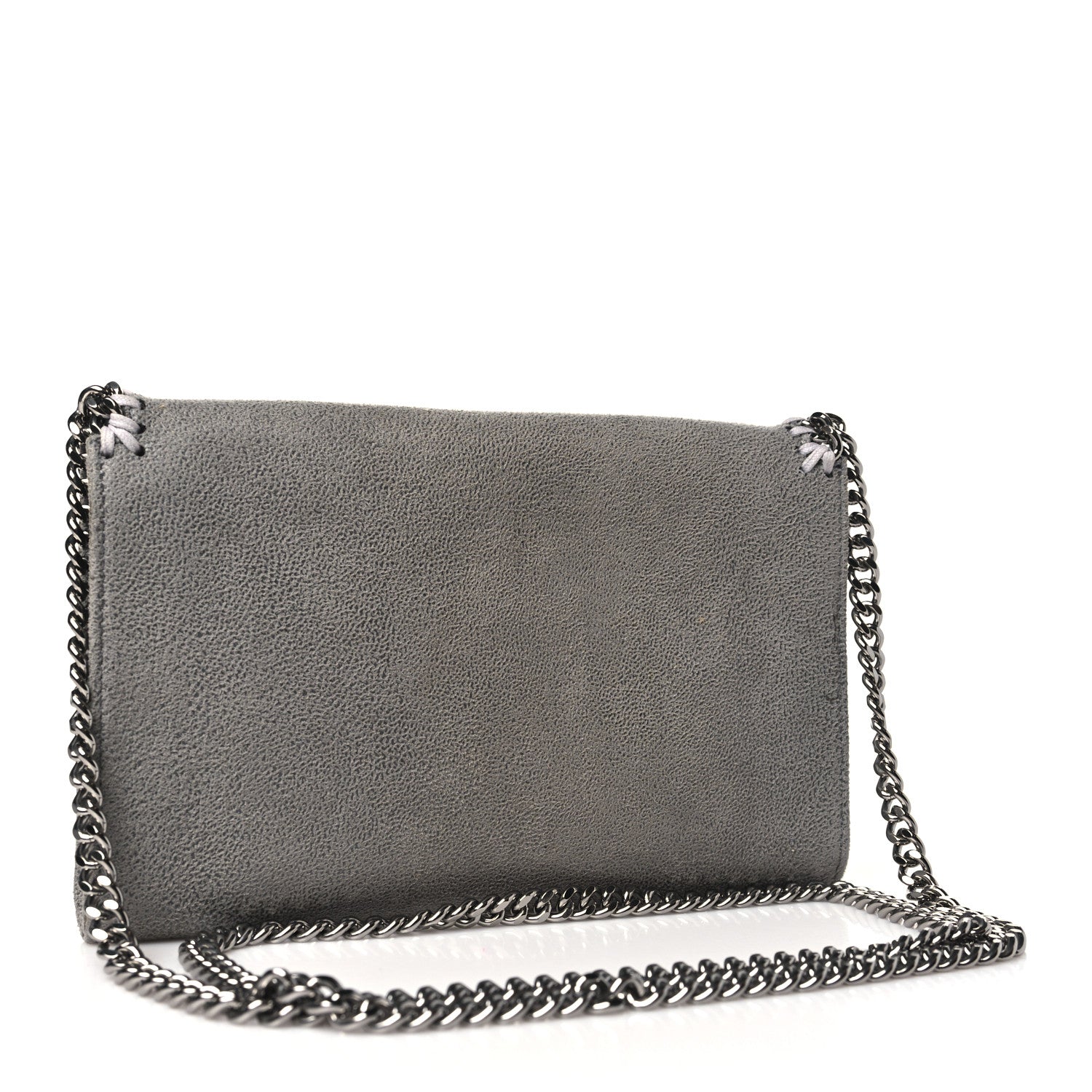 Stella McCartney Shaggy Deer Falabella Wallet Crossbody Bag Grey 3 of 9