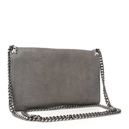 Stella McCartney Shaggy Deer Falabella Wallet Crossbody Bag Grey 3 of 9