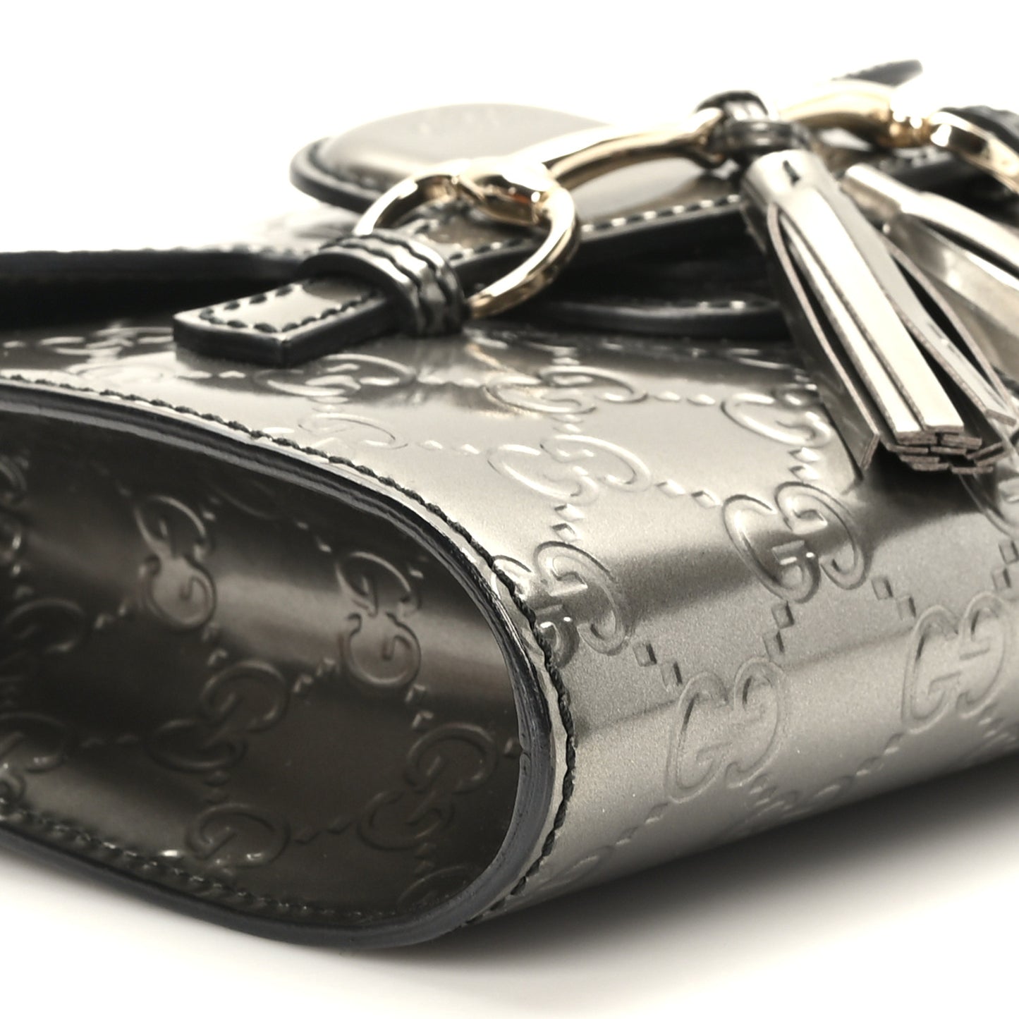 Shine Guccissima Mini Emily Chain Shoulder Bag Sasso