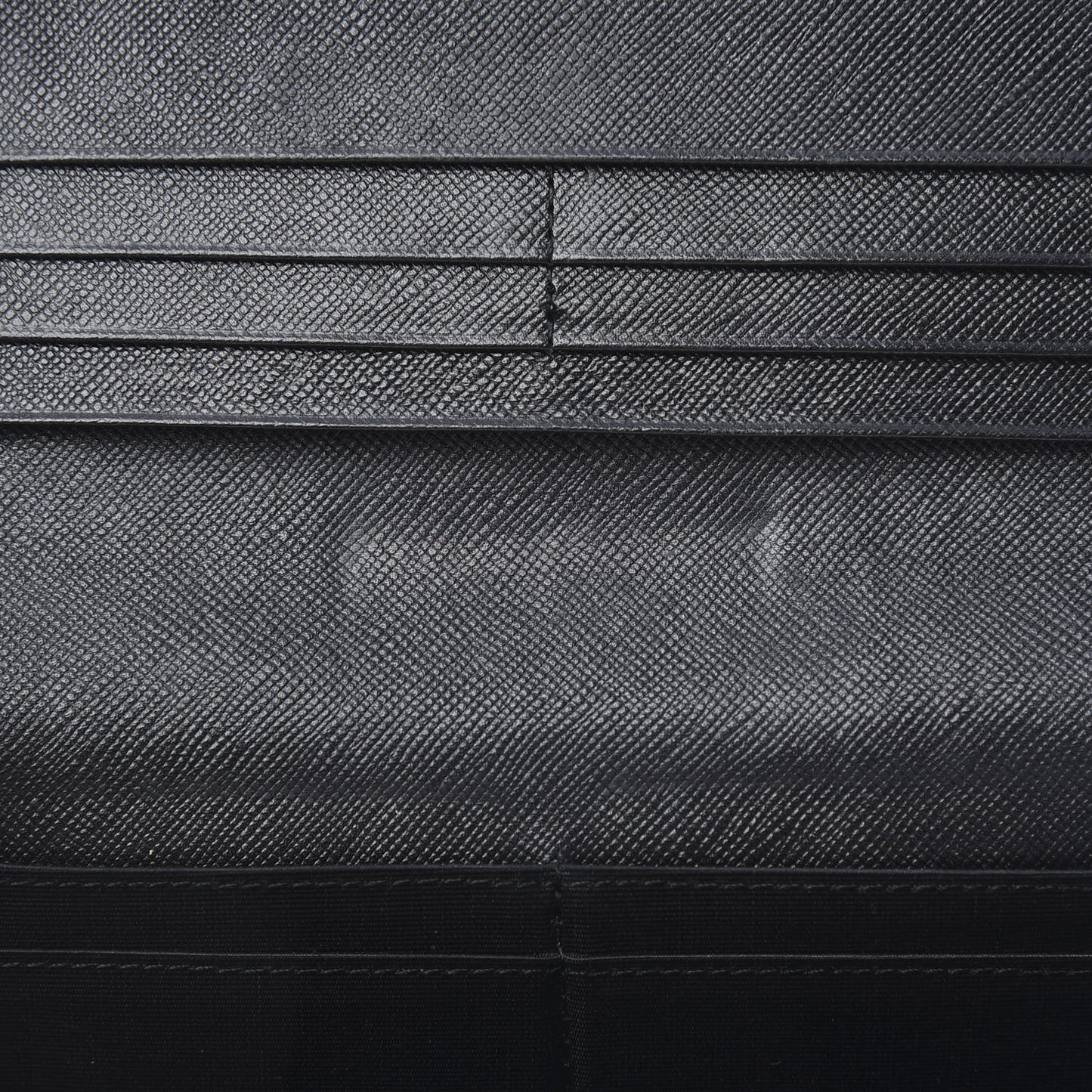 Calfskin House Check Continental Flap Wallet Black