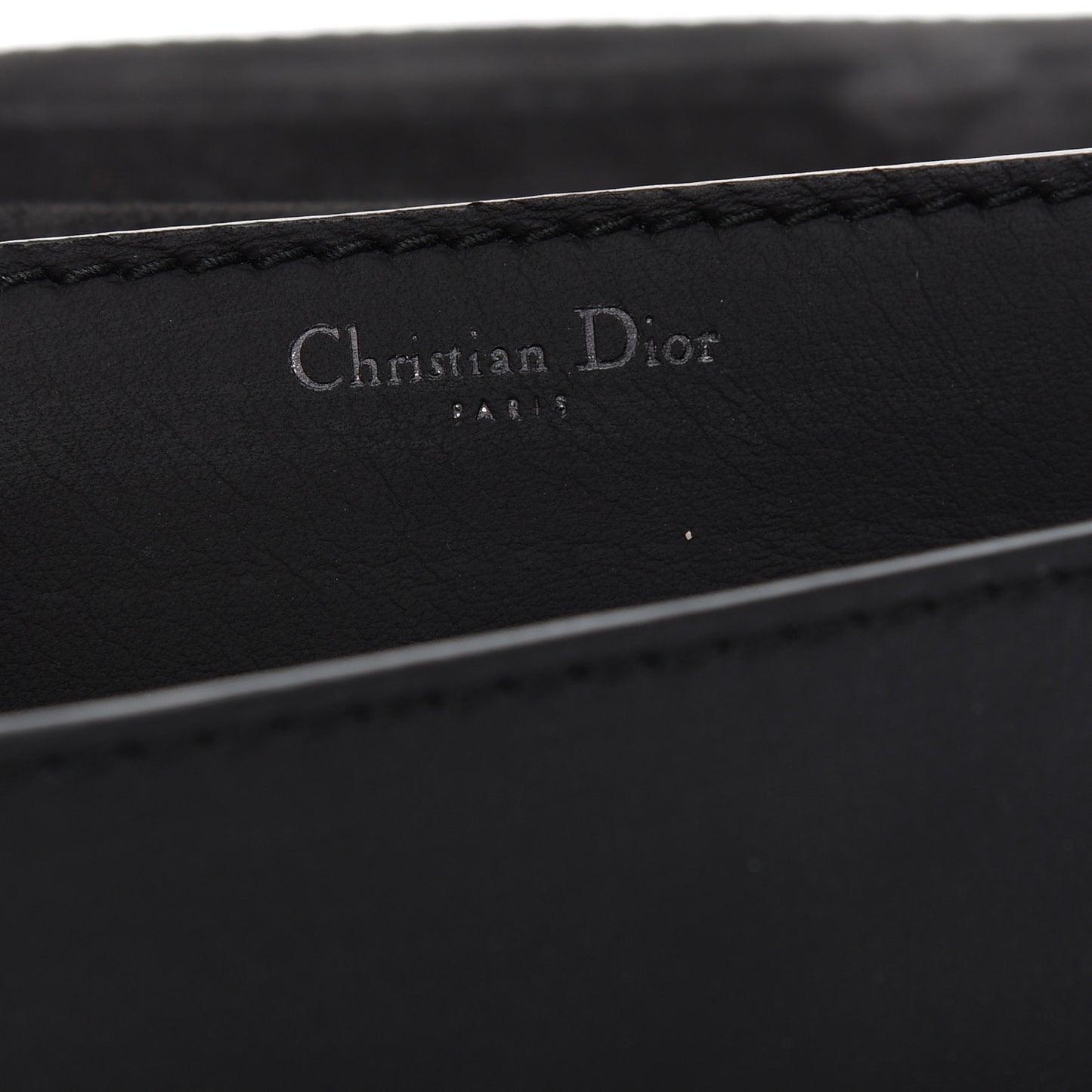 Ultra Matte Calfskin J'Adior Chain Flap Bag Black