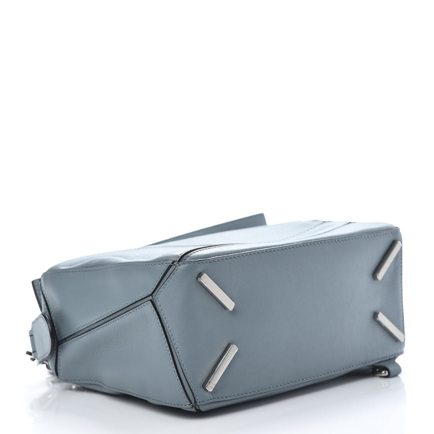 Calfskin Small Puzzle Bag Stone Blue