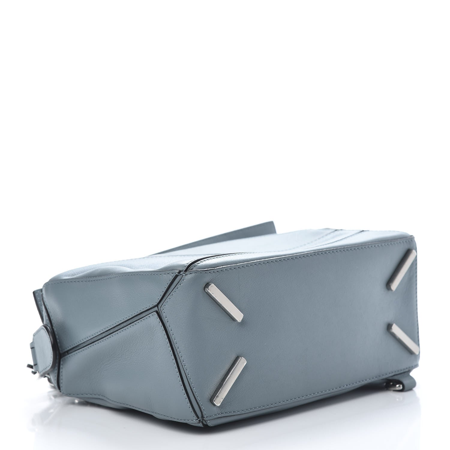 Loewe Calfskin Small Puzzle Bag Stone Blue 4 of 12