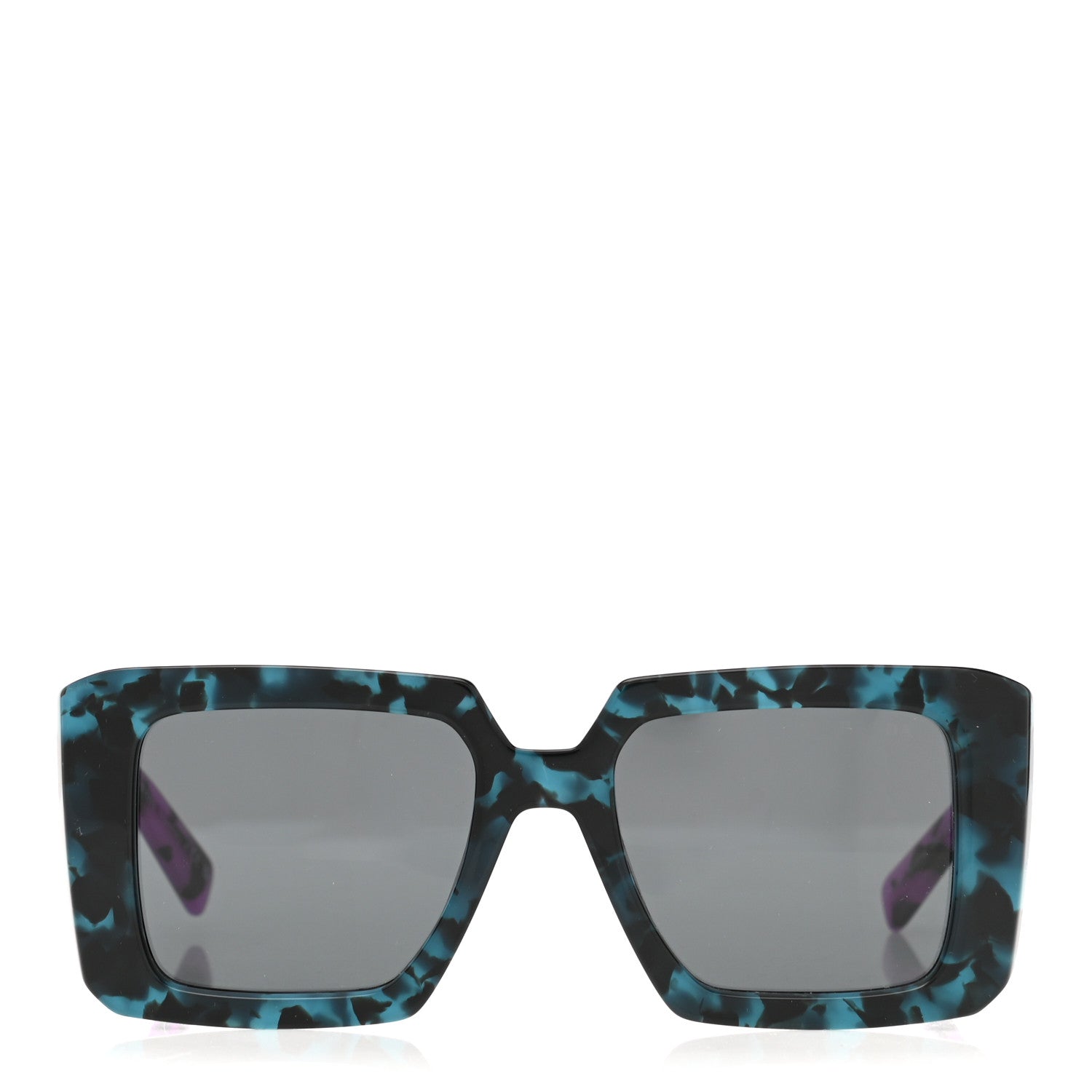 Prada Acetate Symbole Sunglasses SPR 23Y Slate Grey Purple 2 of 8