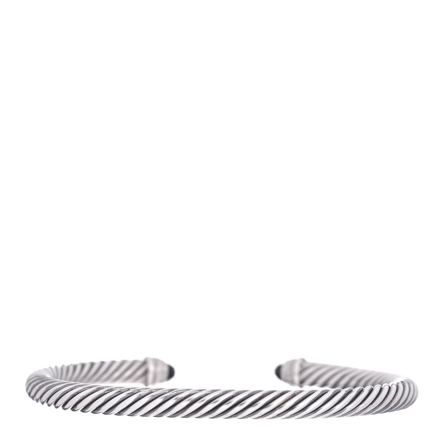 Sterling Silver Diamond Black Onyx 5mm Cable Classics Bracelet