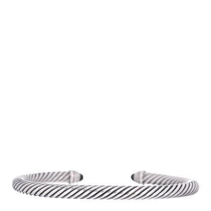 David Yurman Sterling Silver Diamond Black Onyx 5mm Cable Classics Bracelet 3 of 5