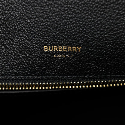 Burberry Grainy Calfskin Medium Title Bag Black 6 of 10
