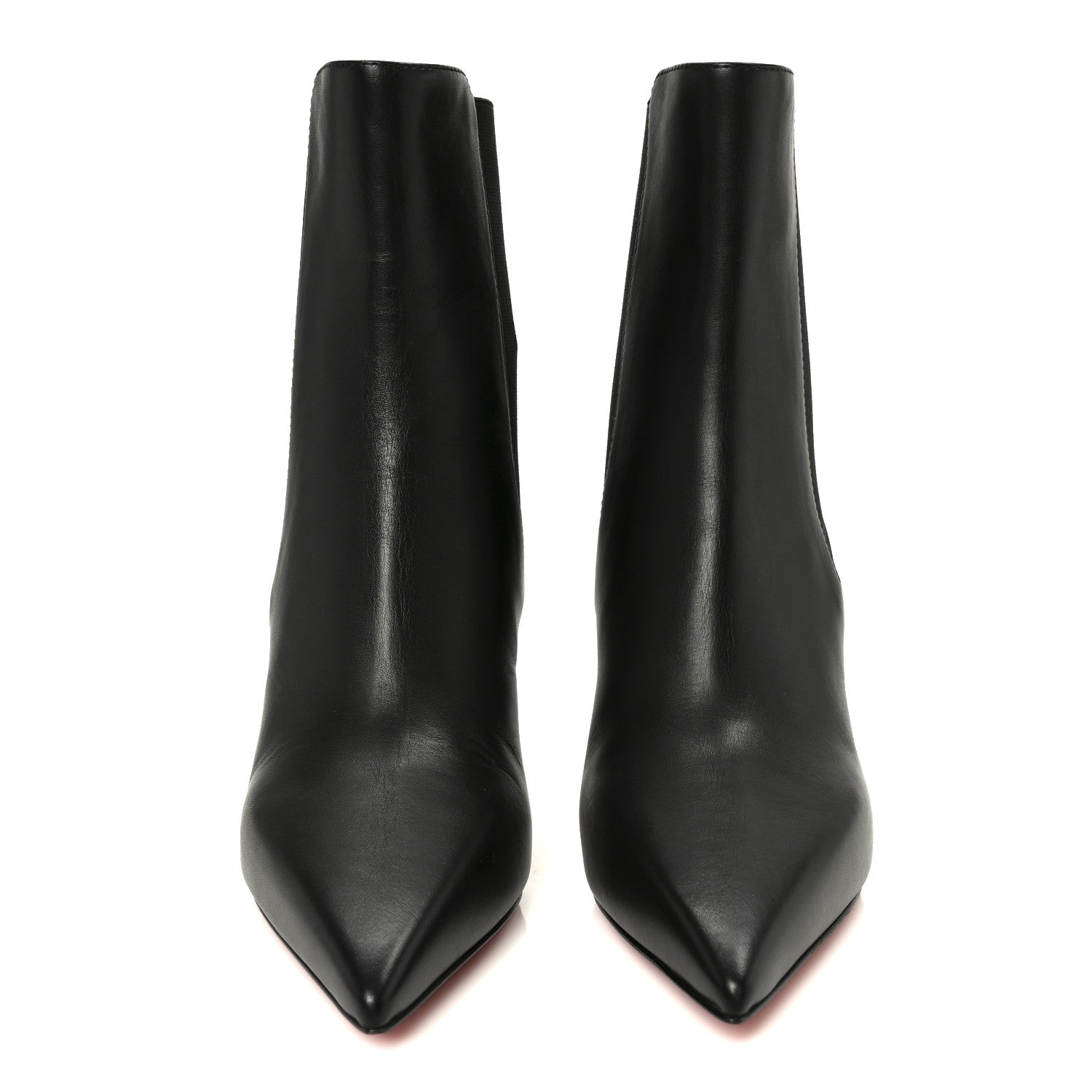 Christian Louboutin Calfskin Condora Booty 85 Ankle Boots 38 Black 3 of 9