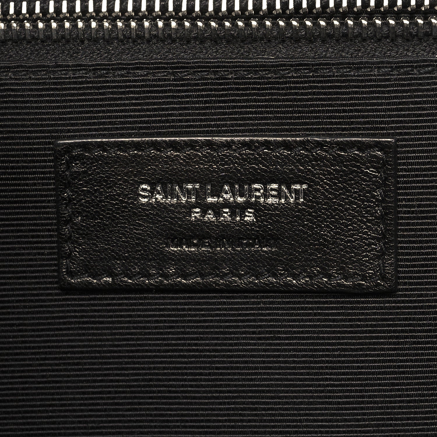Saint Laurent Grain De Poudre Textured Mixed Matelasse Large Triquilt Monogram Satchel Black 6 of 10