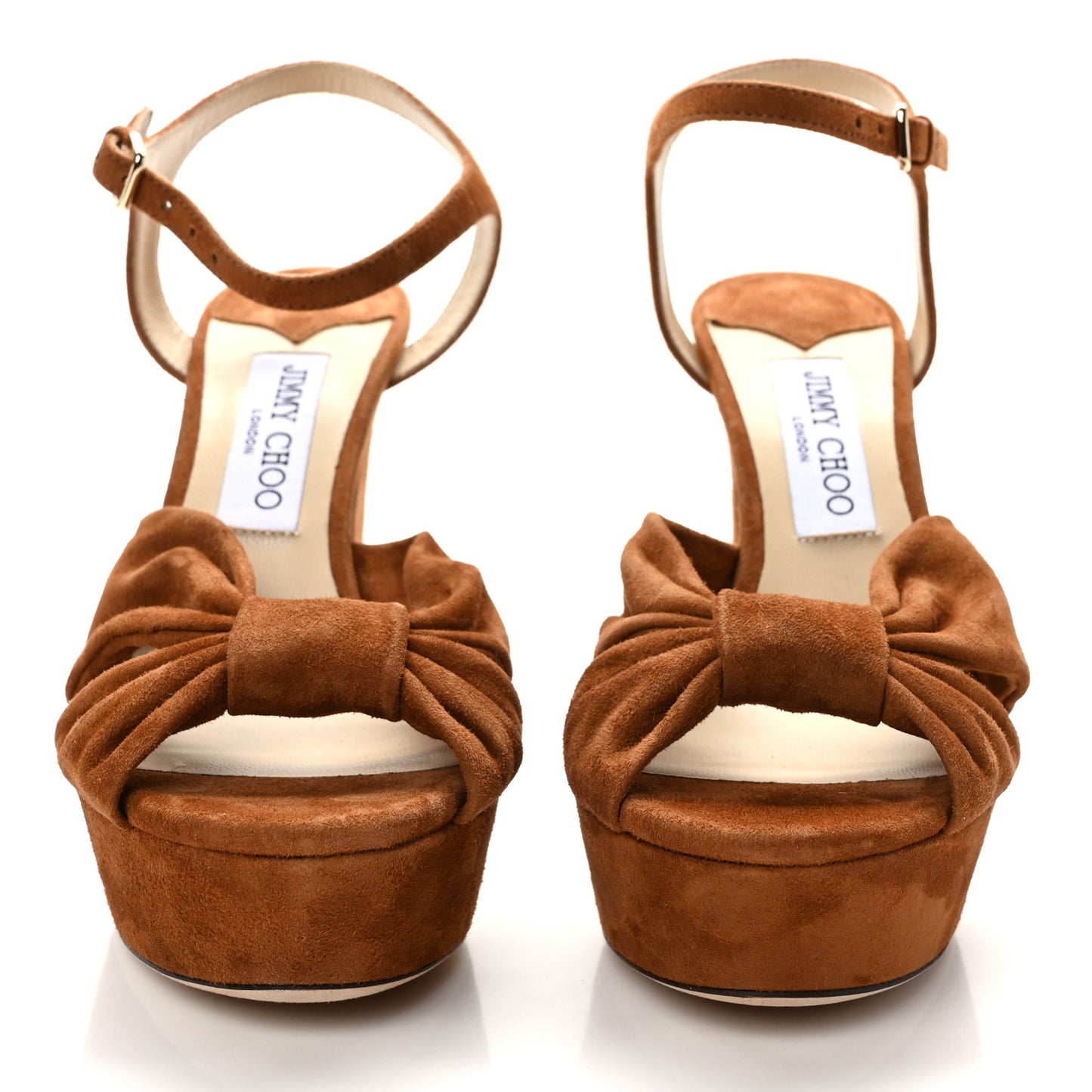 Suede Heloise 120 Sandals 39 Tan