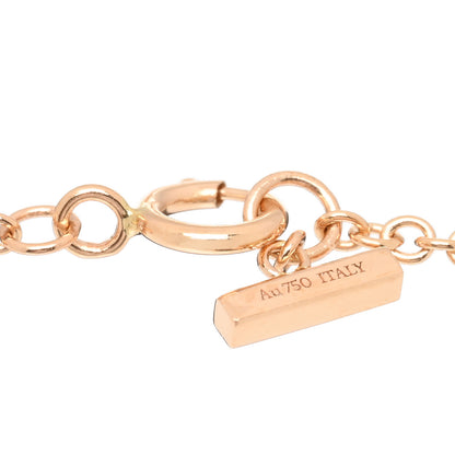 Tiffany 18K Rose Gold Diamond Mother of Pearl T Circle Bracelet 3 of 3
