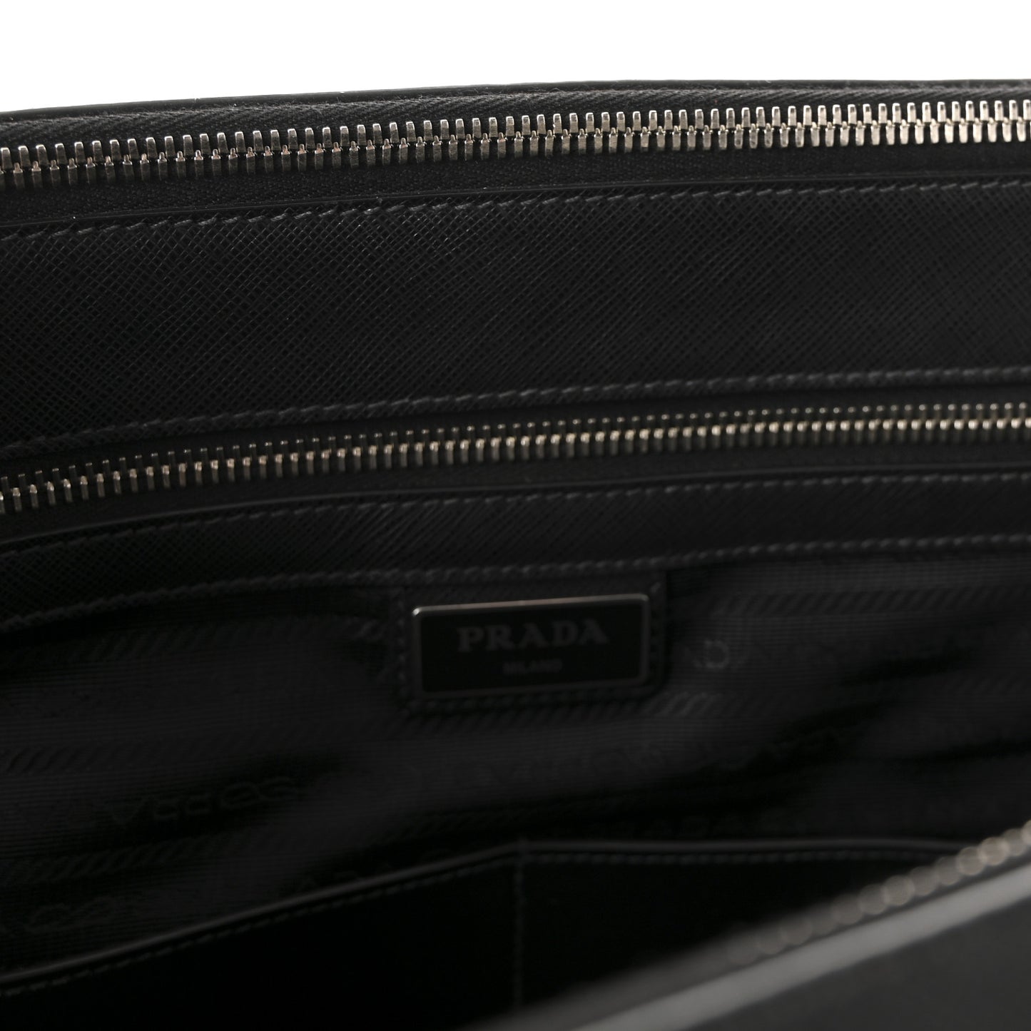 Saffiano Travel Extra Large Galleria Double Zip Tote Black