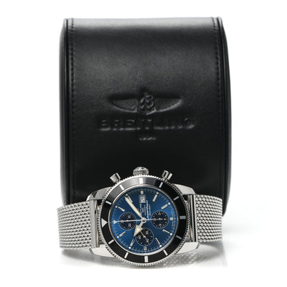 Breitling Stainless Steel 45mm Superocean Heritage II Chronograph Automatic Watch Blue A1332024 6 of 6