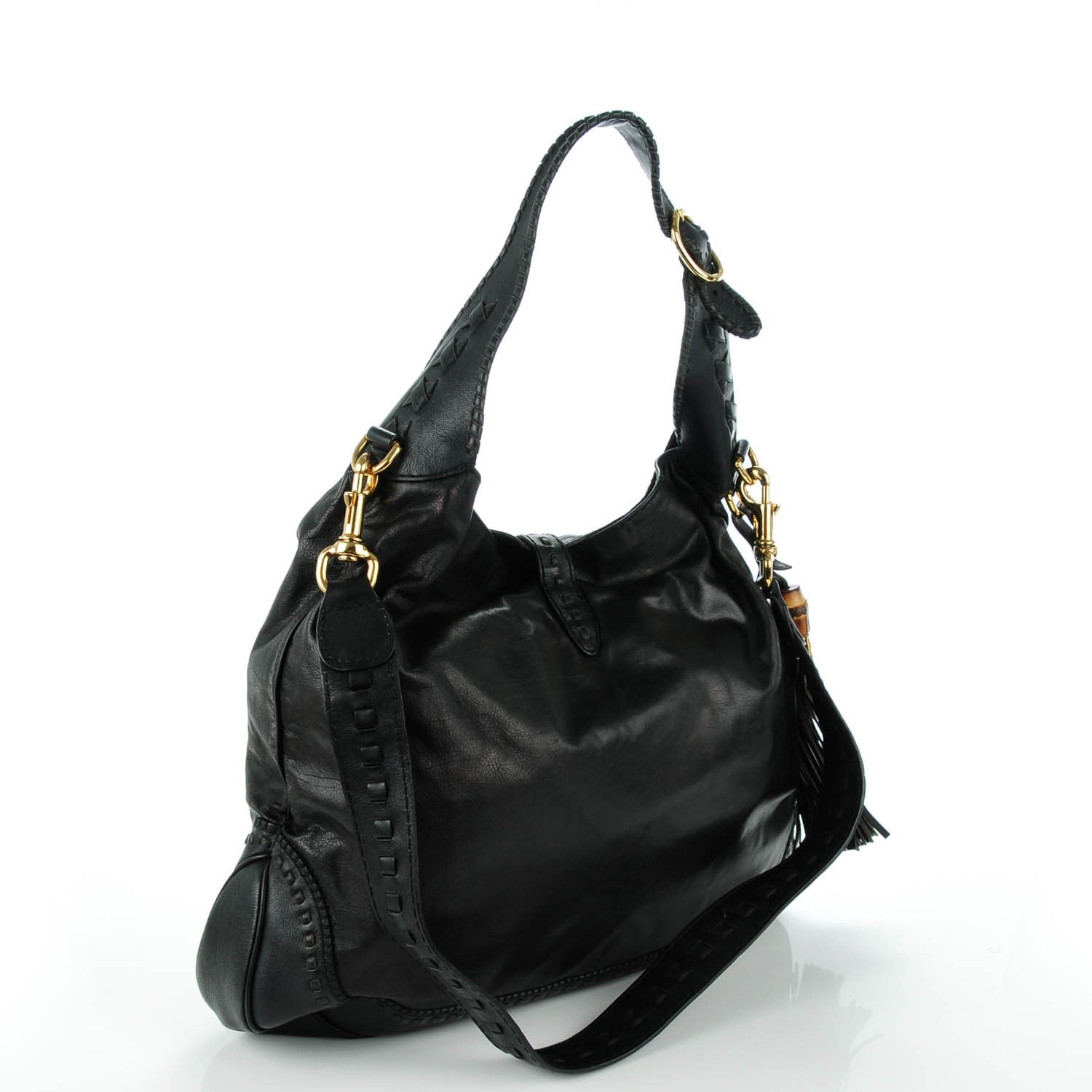 Gucci Calfskin Large New Jackie Hobo Black 3 of 7