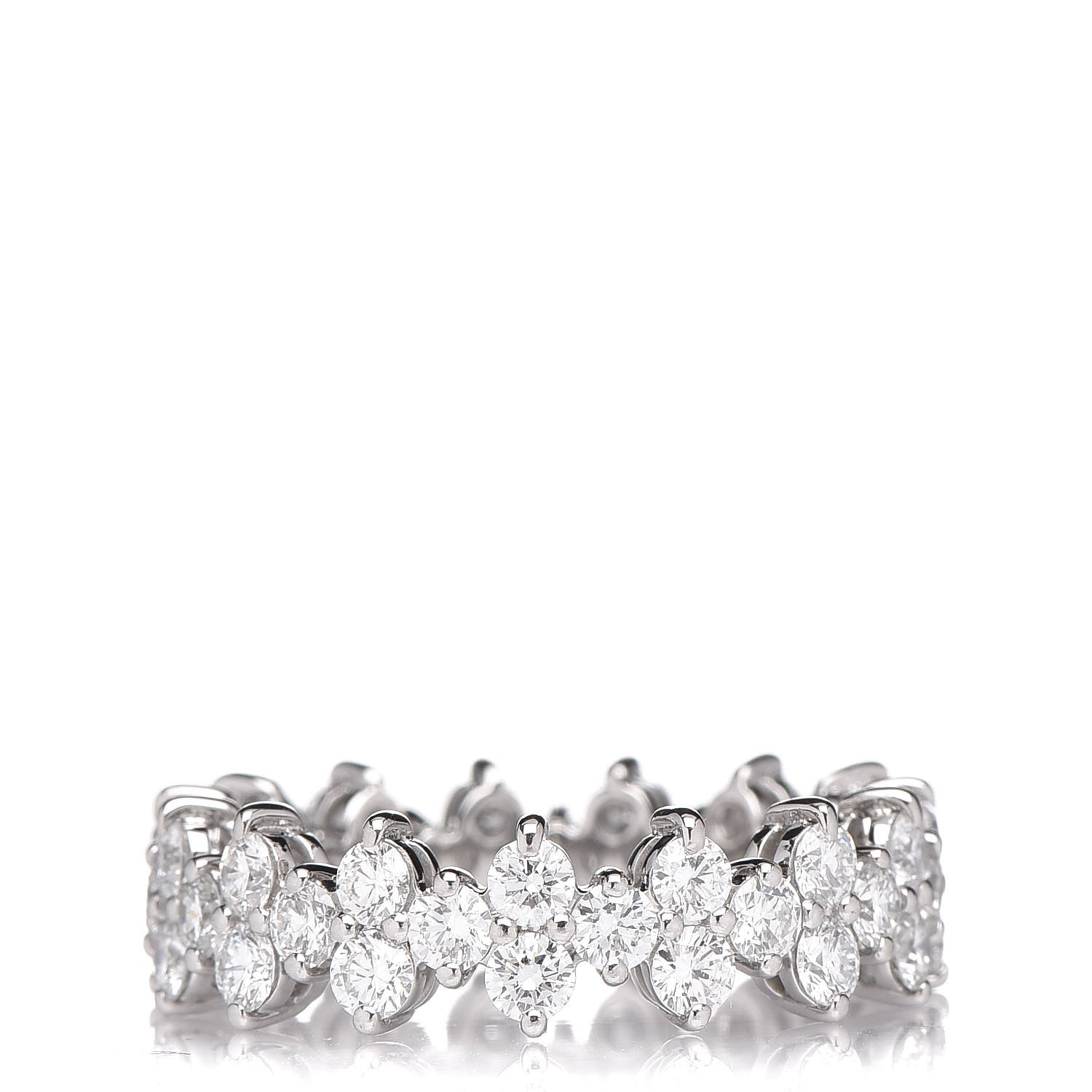 Tiffany Platinum Diamond Aria Eternity Ring 56 7.25 3 of 4