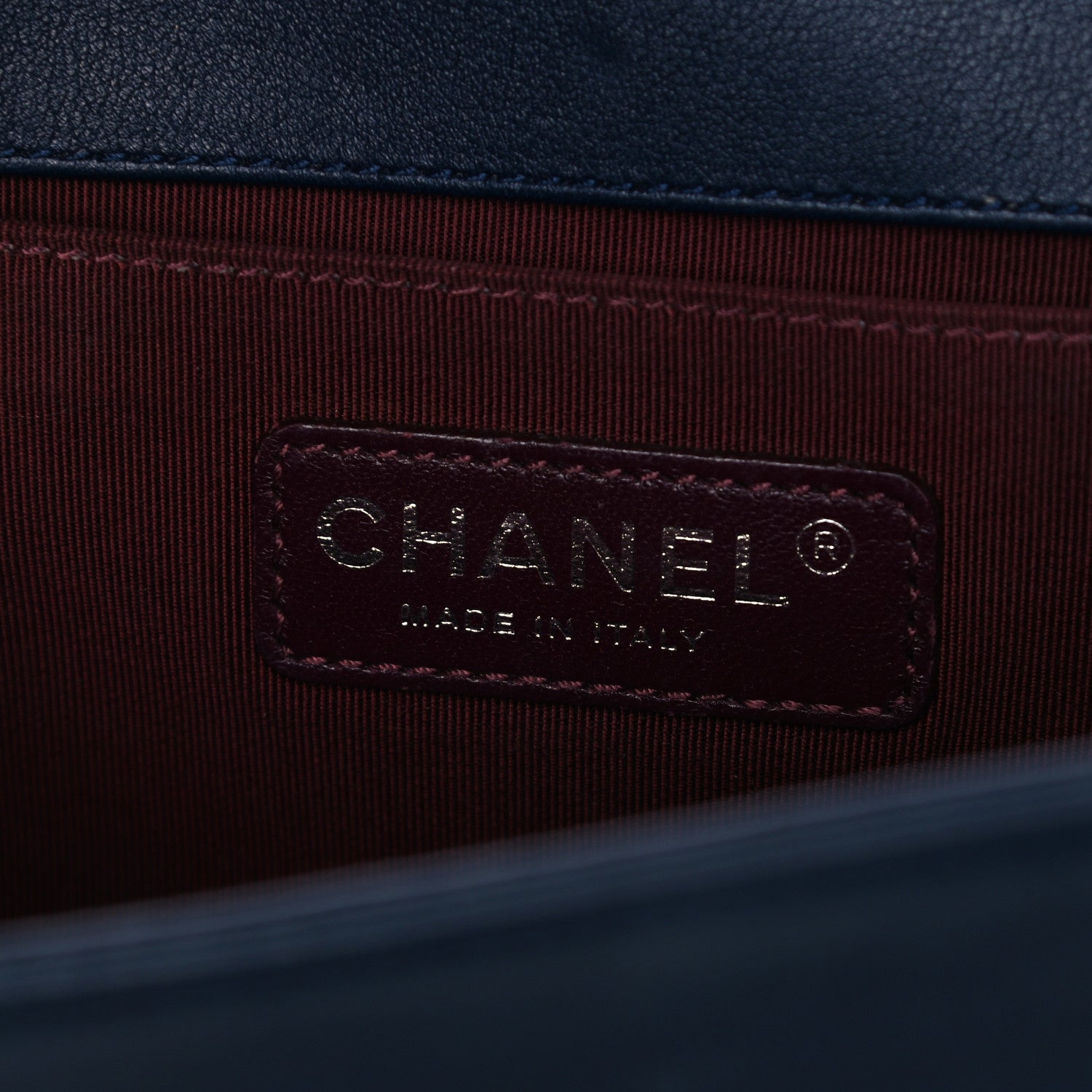Chanel Velvet Tweed Quilted Medium Boy Flap Dark Navy Blue 5 of 17