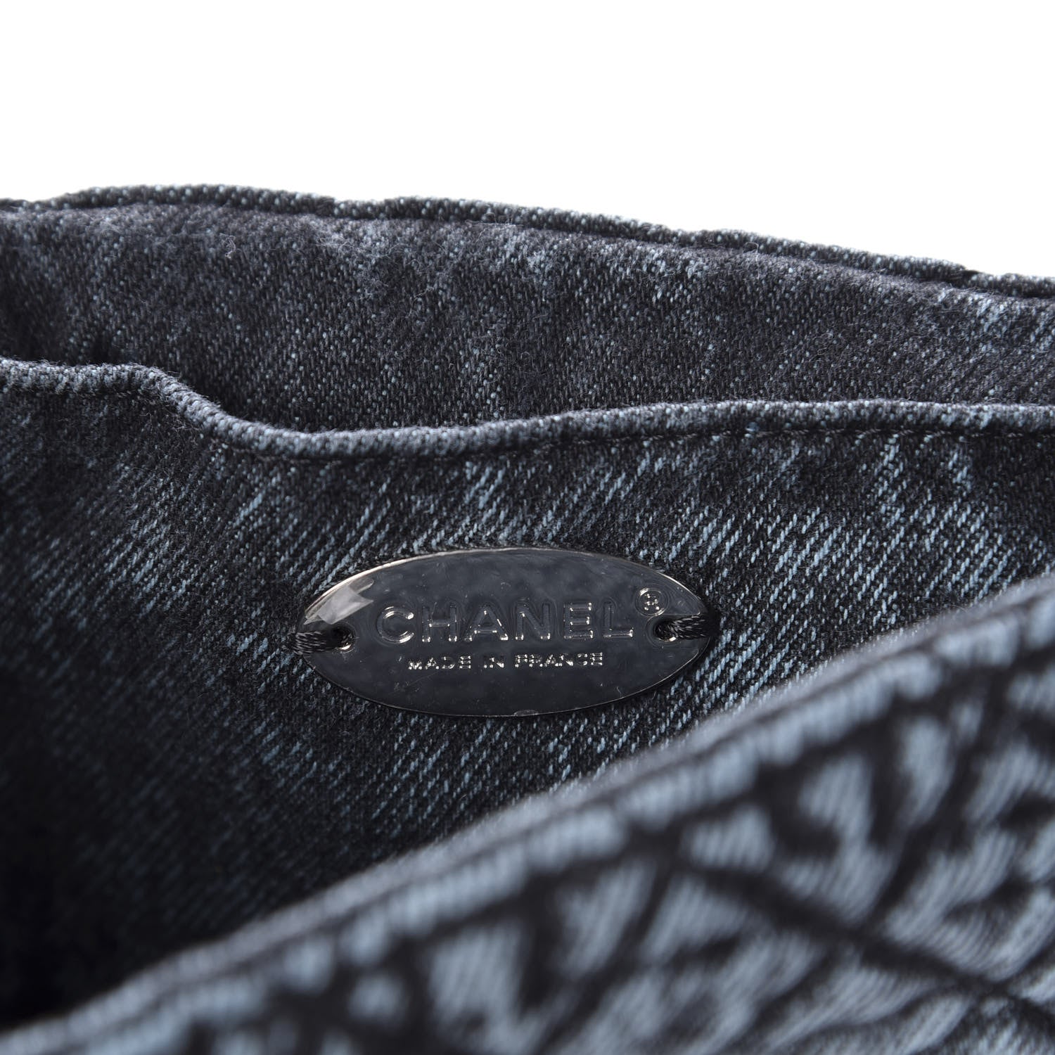 Chanel Washed Denim Quilted Small Denimpression Flap Blue Black 8 of 11
