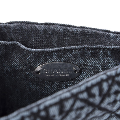 Chanel Washed Denim Quilted Small Denimpression Flap Blue Black 8 of 11