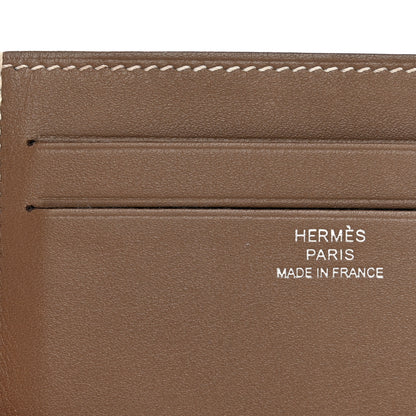 Hermes Swift Citizen Twill Card Case Etoupe 13 of 14