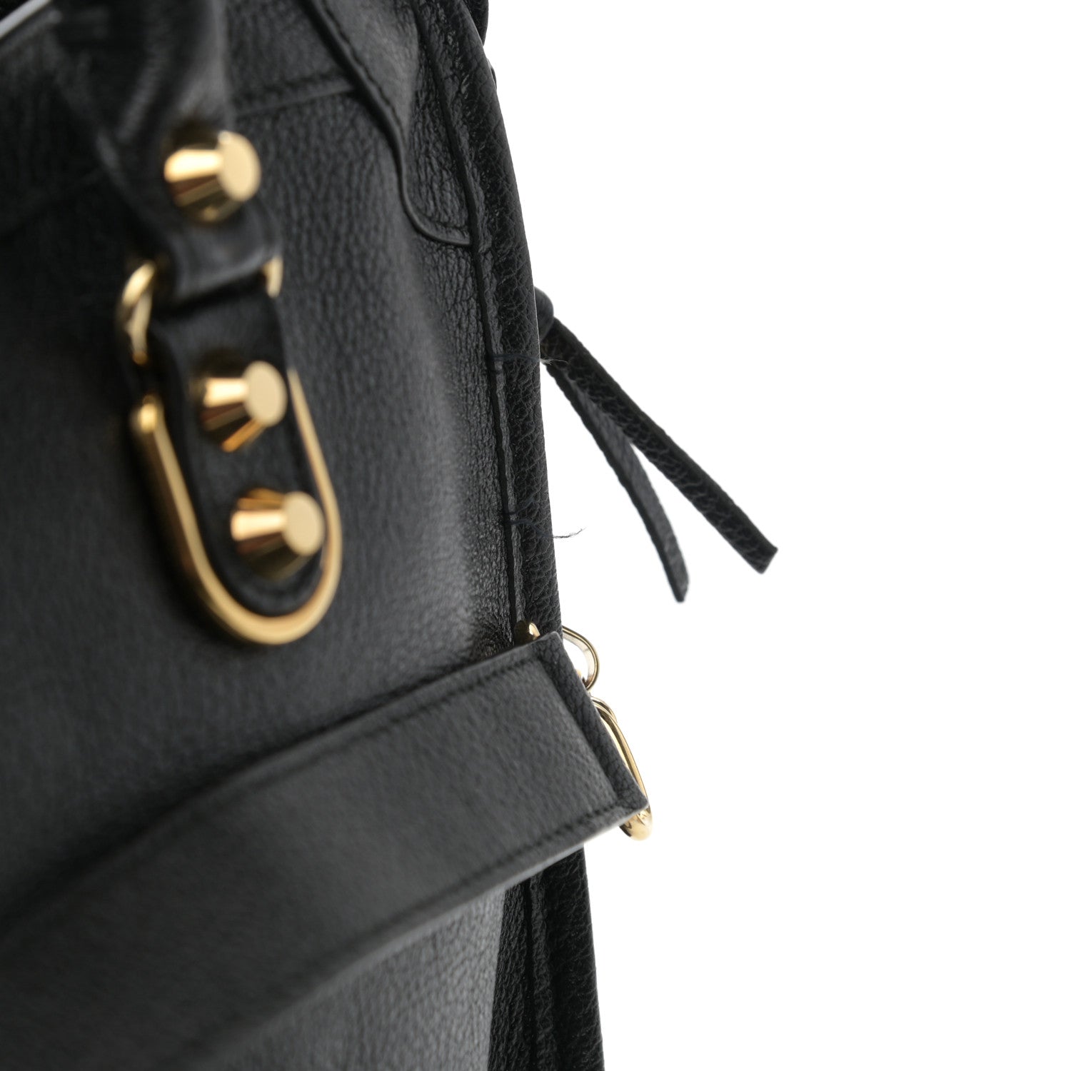 Balenciaga Chevre Gold Metallic Edge Hardware S City Black 9 of 10