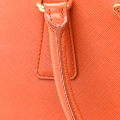 Prada Saffiano Lux Open Medium Promenade Tote Papaya 14 of 18