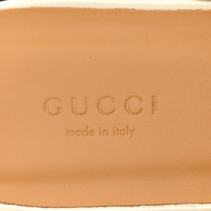 Gucci Cordovan Lux Horsebit Platform Mules 39 Mystic White 7 of 12