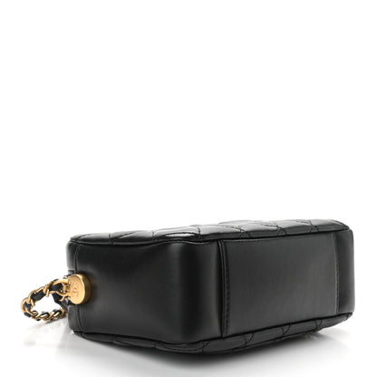 Chanel Lambskin Quilted CC Pearl Crush Camera Case Black 4 of 11