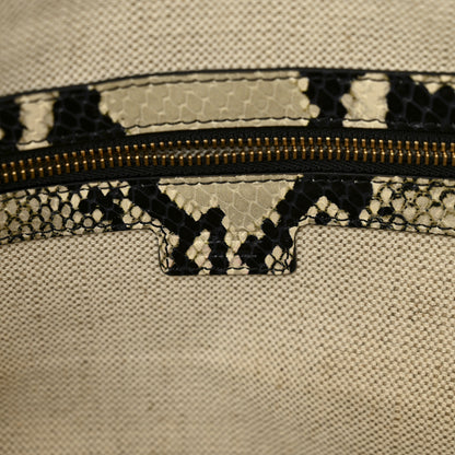 Khaite Calfskin Python Embossed Pierre Weekend Bag Natural 5 of 9
