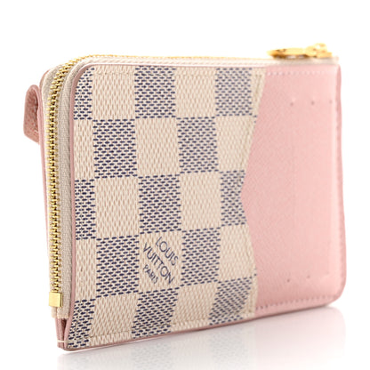 Louis Vuitton Damier Azur Recto Verso Card Holder Rose Ballerine 3 of 7