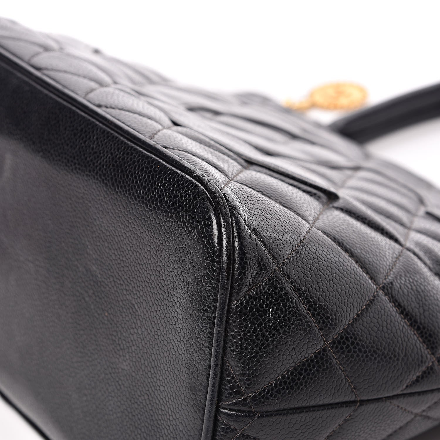 Chanel Caviar Quilted Medallion Tote Black 12 of 16