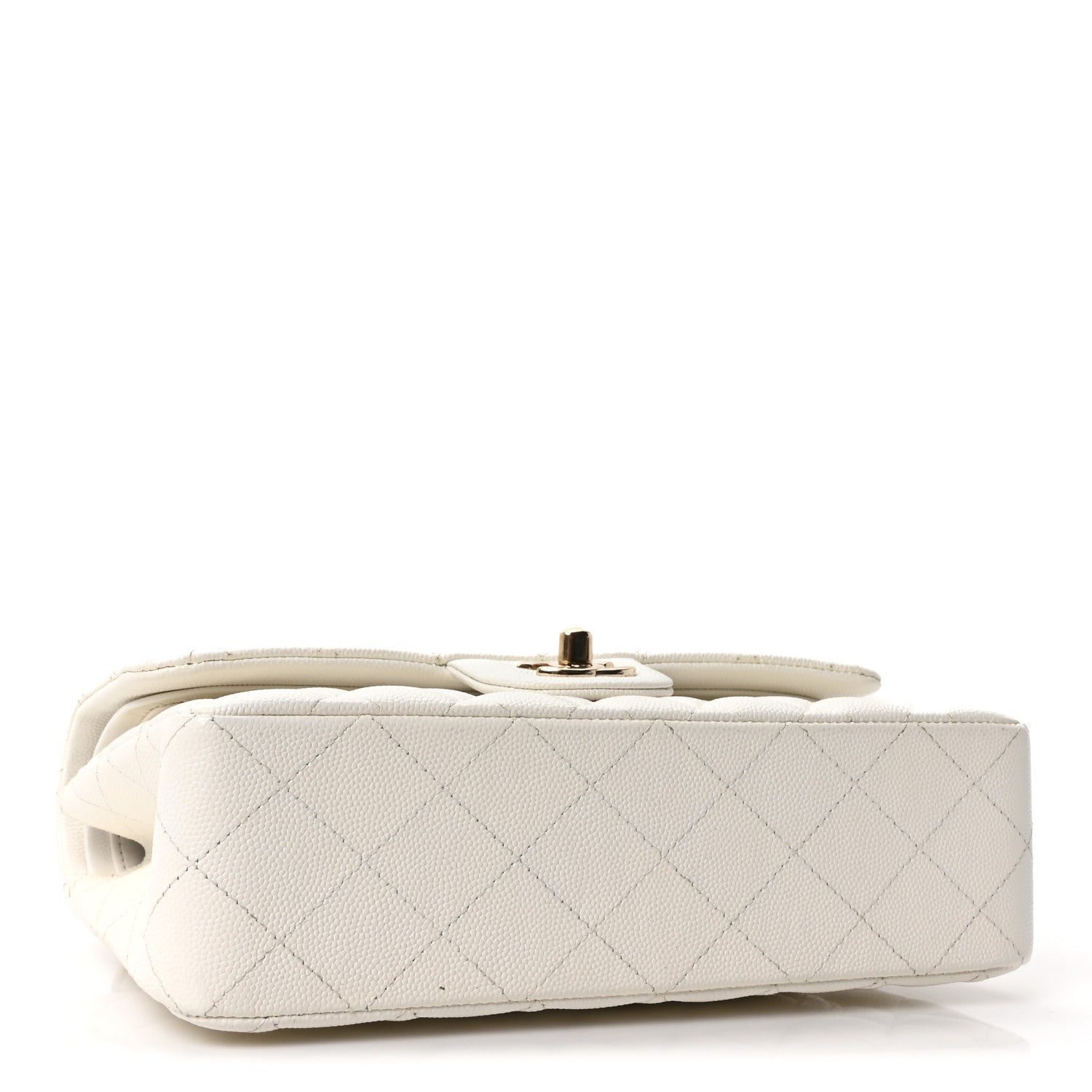 Chanel Caviar Quilted Small Double Flap White 4 of 10