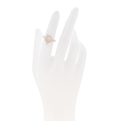 Hermes 18K Rose Gold Diamond Finesse Ring 49 4.75 2 of 7