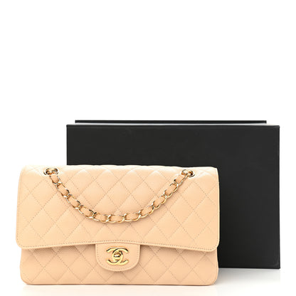 Chanel Caviar Quilted Medium Double Flap Light Beige 11 of 11