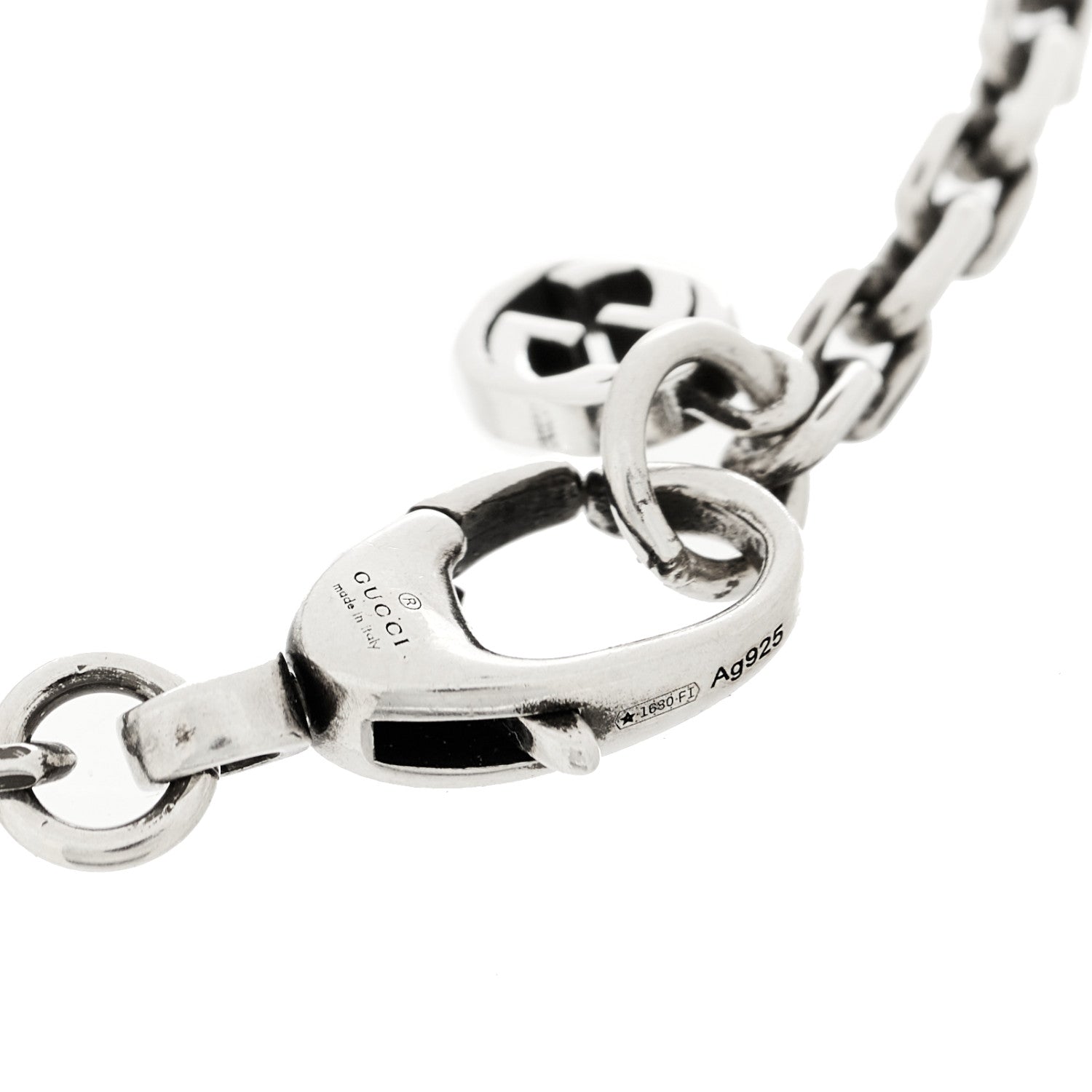 Gucci Sterling Silver Torchon Double G Bracelet 3 of 4