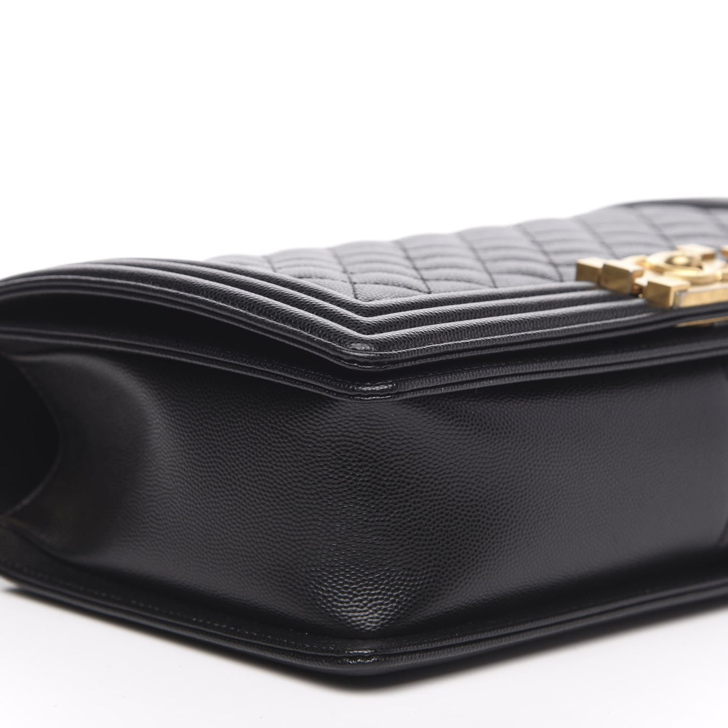 Caviar Quilted New Medium Boy Flap Black