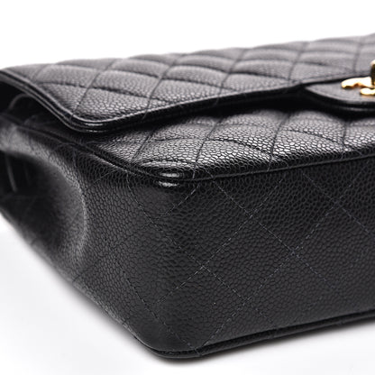 Chanel Caviar Quilted Medium Double Flap Black 8 of 13
