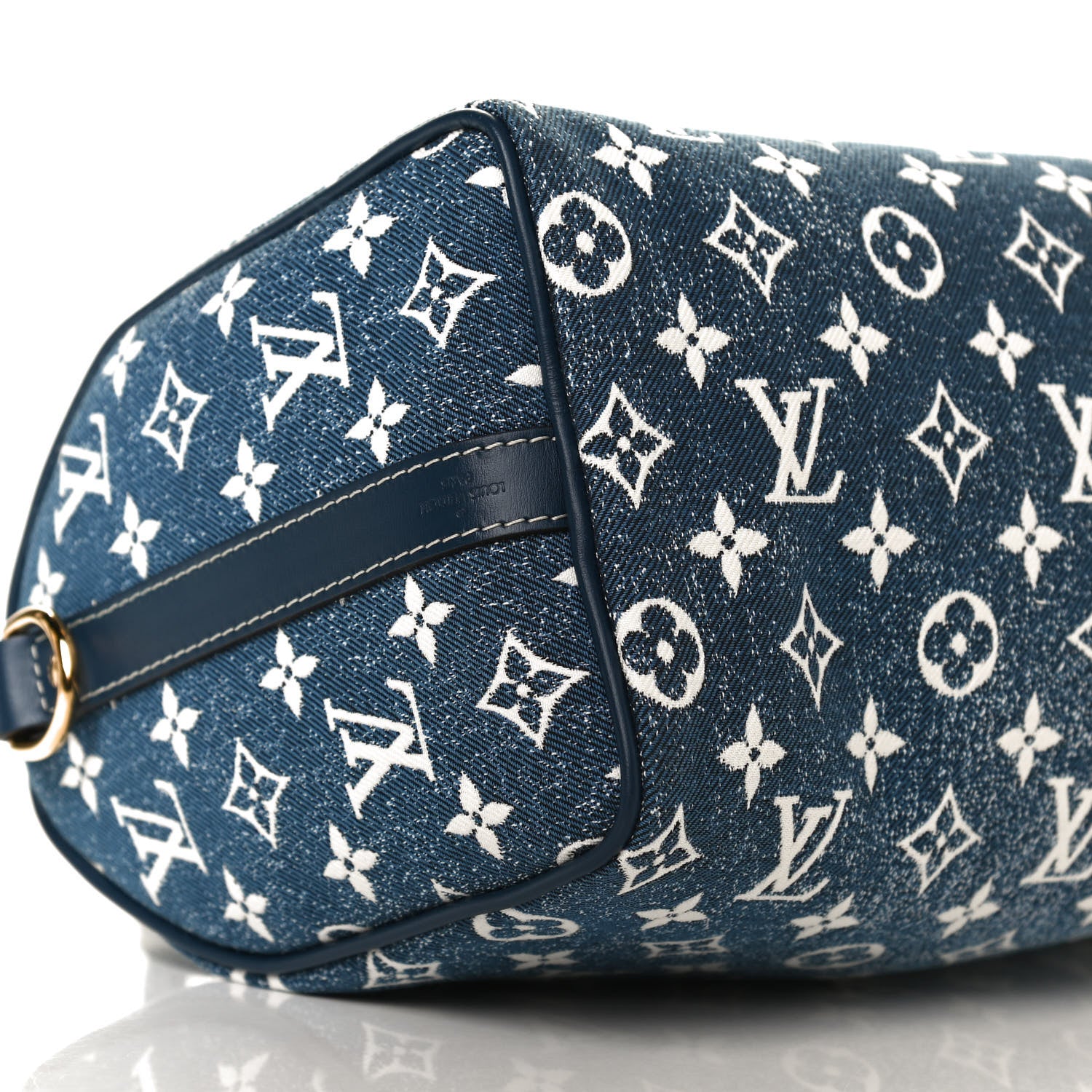 Louis Vuitton Monogram Jacquard Denim Speedy Bandouliere 25 Bleu 9 of 13