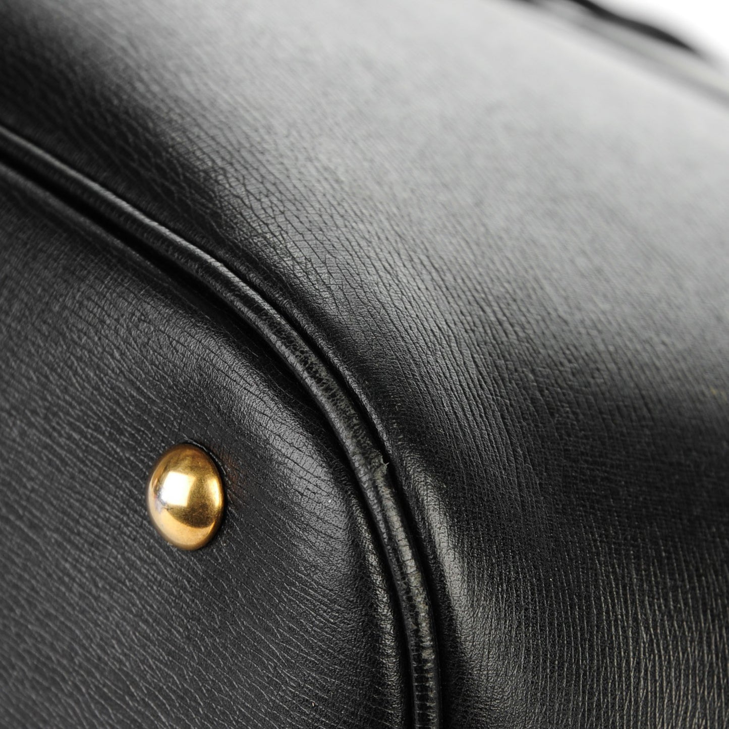 Textured Calfskin Large Bright Bit Tote Black
