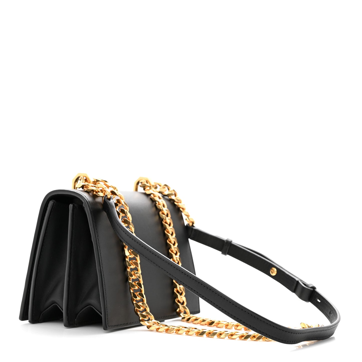 Calfskin Knuckle Crossbody Black