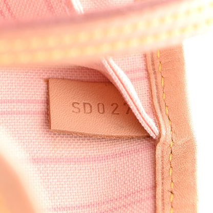 Louis Vuitton Damier Azur Neo Neverfull MM Rose Ballerine 8 of 13