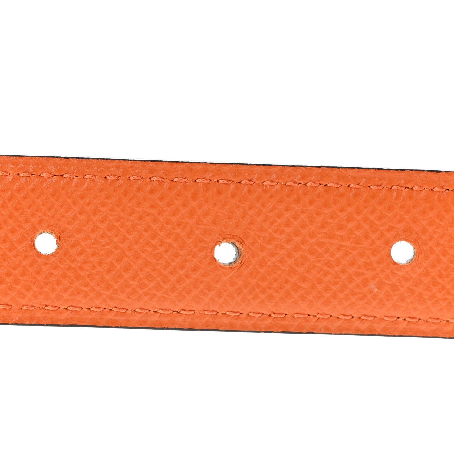 Hermes Swift Epsom 24mm Mini Constance H Belt 70 28 Black Orange 5 of 6
