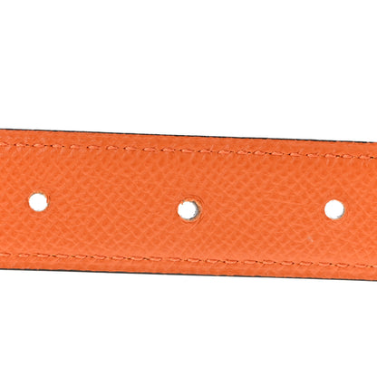 Hermes Swift Epsom 24mm Mini Constance H Belt 70 28 Black Orange 5 of 6