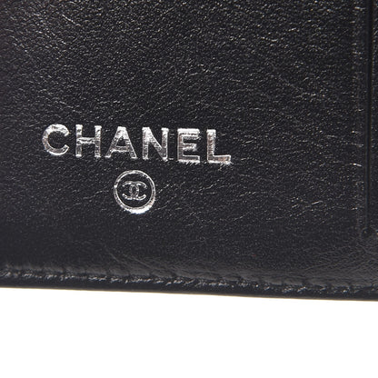 Chanel Patent Calfskin Lucky Symbols Compact French Flap Wallet Black 6 of 7