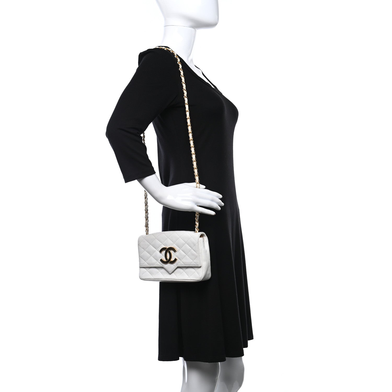 Chanel Lambskin Quilted Single Flap White 2 of 16
