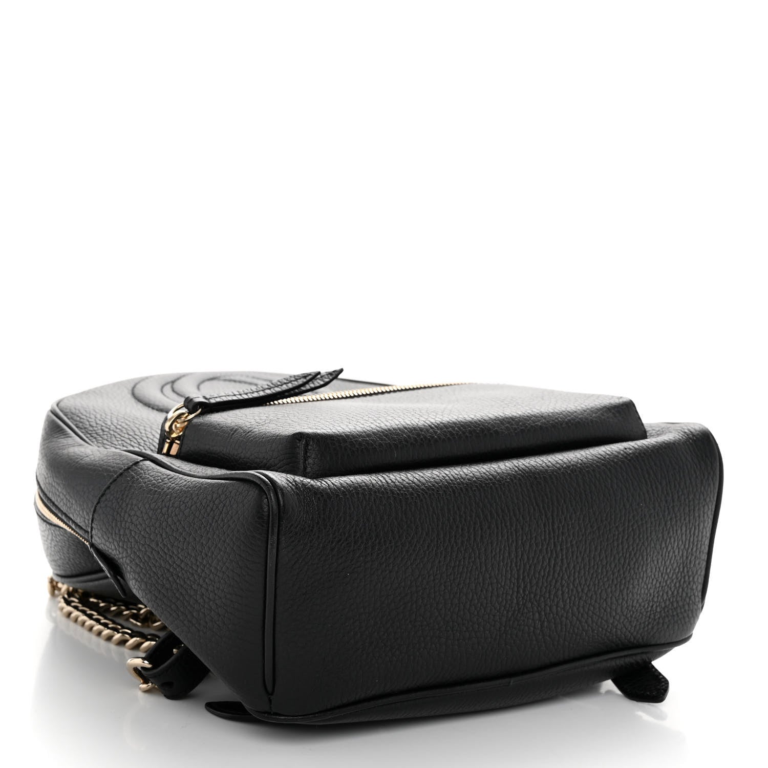 Gucci Pebbled Calfskin Soho Chain Backpack Black 4 of 9