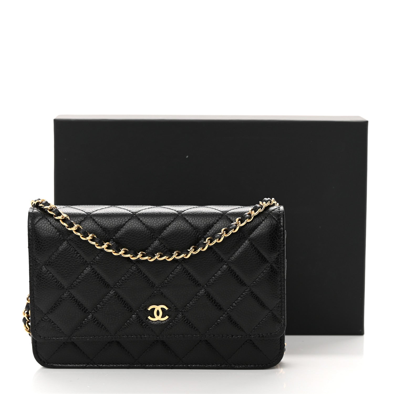 Chanel Caviar Quilted Wallet on Chain WOC Black 14 of 14