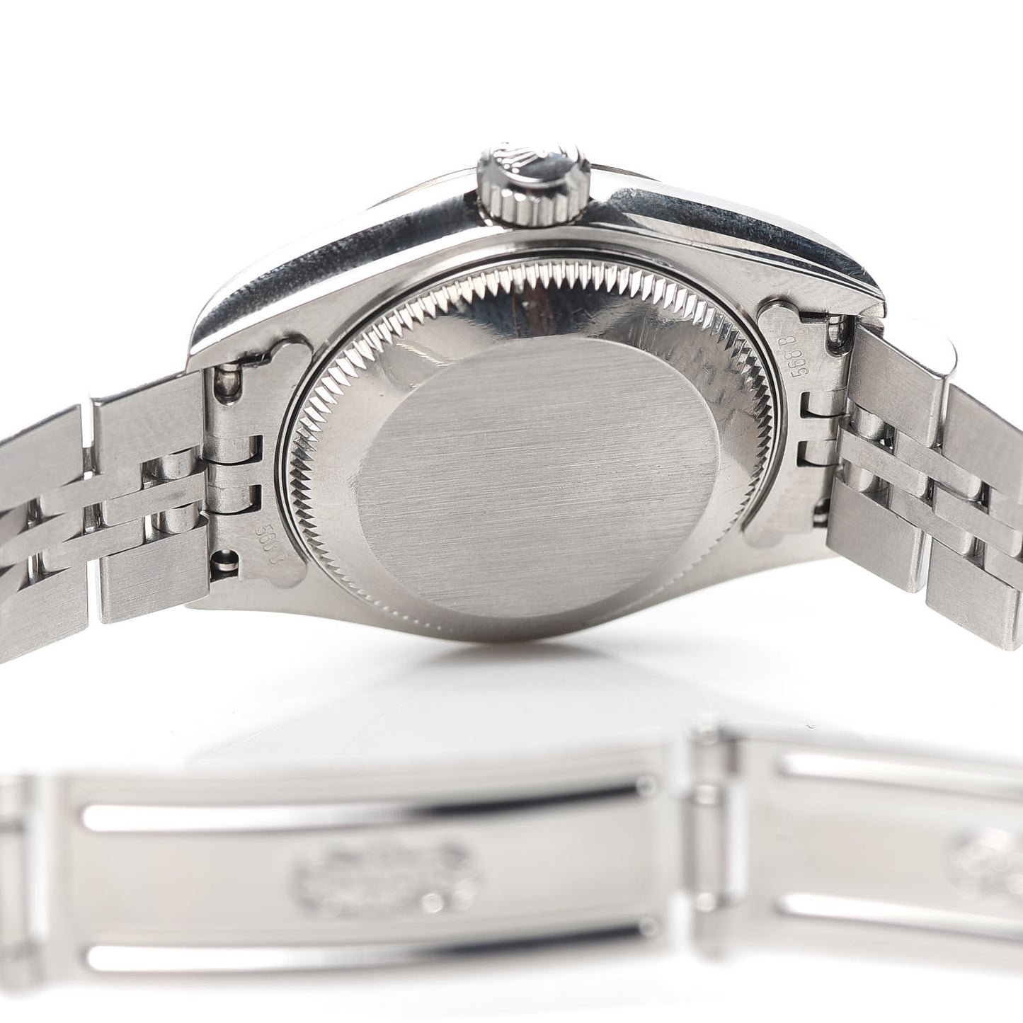 Stainless Steel 18K White Gold Diamond 26mm Oyster Perpetual Datejust Watch Silver Jubilee 69174
