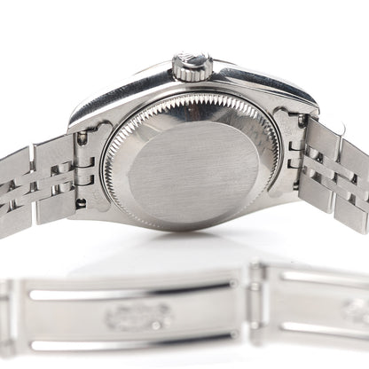 Rolex Stainless Steel 18K White Gold Diamond 26mm Oyster Perpetual Datejust Watch Silver Jubilee 69174 5 of 5