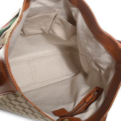 Gucci Monogram Medium Heritage Shoulder Bag Light Tobacco 5 of 7